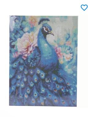 New! Blue Peacock Diamond Art Kit by Hobby Lobby Spring 2026